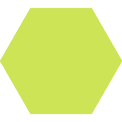 green hexagon