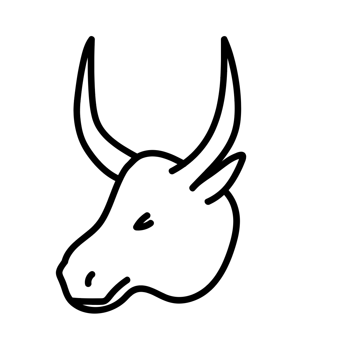 Bull's head character